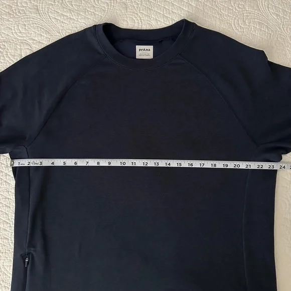Prana Men's Navy Altitude Tracker Crew Sweatshirt Pullover Large - Picture 7 of 11